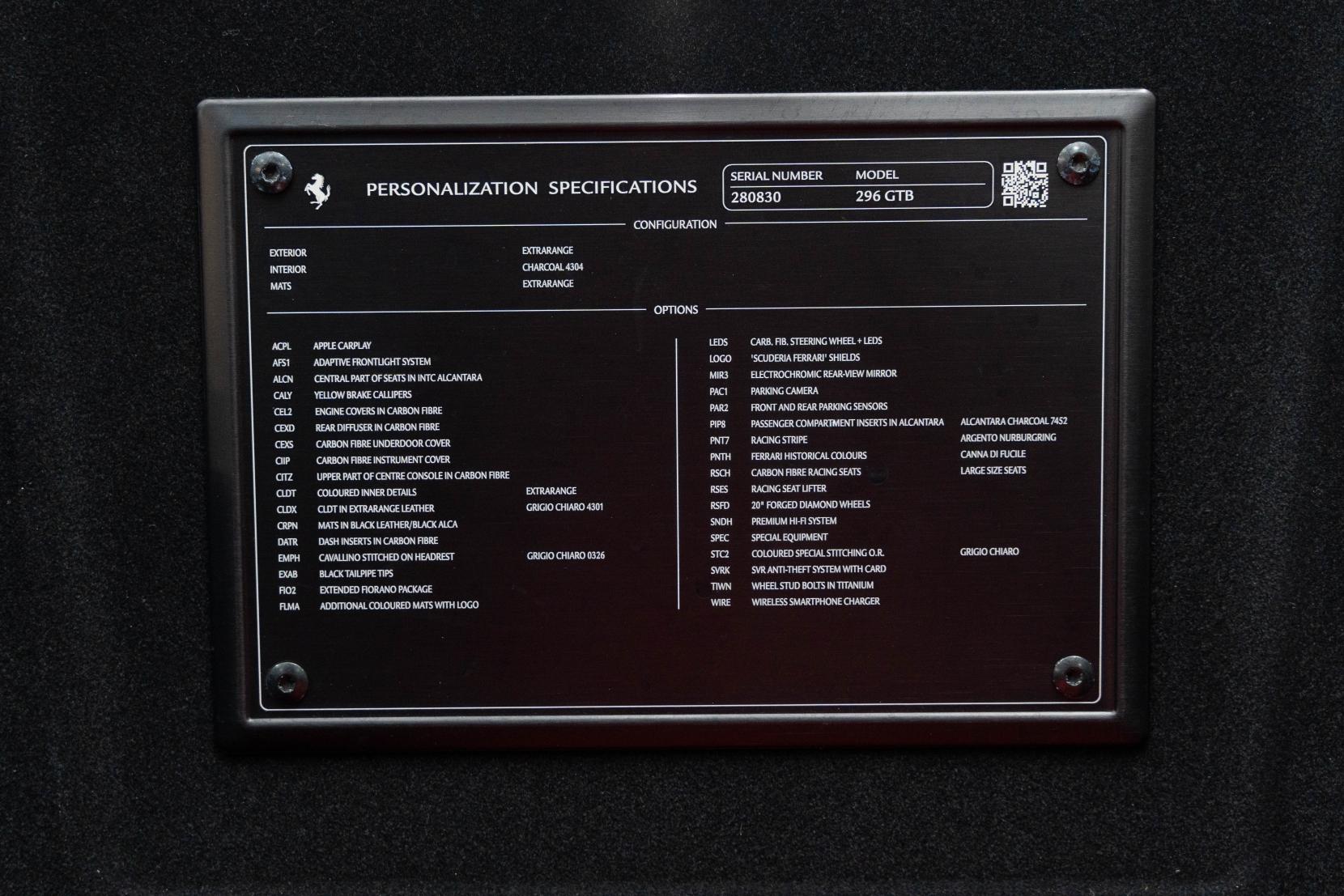 Ferrari 296 GTB 3.0T V6 7.45kWh Coupe 2dr Petrol Plug-in Hybrid F1 DCT Euro 6 (s/s) (830 ps)